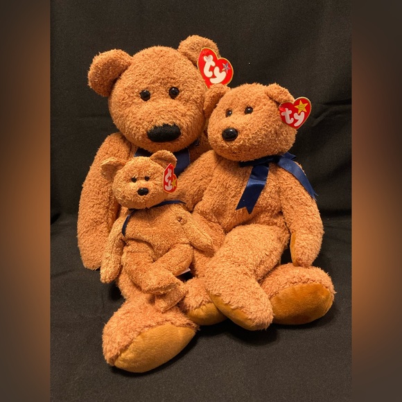 Ty”Fuzz”beanie baby,buddy&large buddy set - Picture 3 of 12